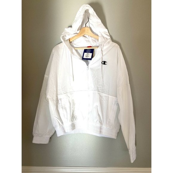 Champion NWT Women’s Woven Full Zip Hoodie Windbreaker Jacket JL7277 $75… - Picture 3 of 9